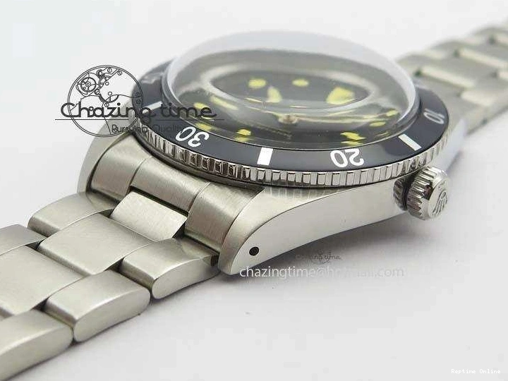 0127 Vintage Oyster Submariner No Date SS Black Dial On SS Bracelet A AllSeason 3851